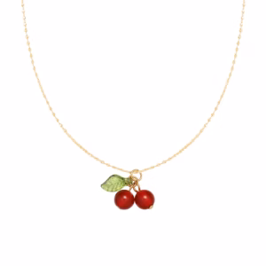 Collar de Cereza Cherry Dorado